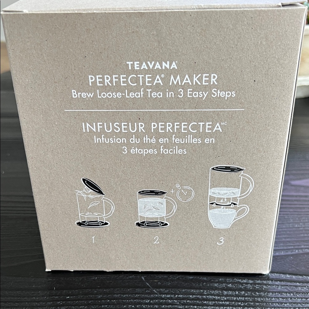 Teavana Perfectea Maker with Black and White Illustrations